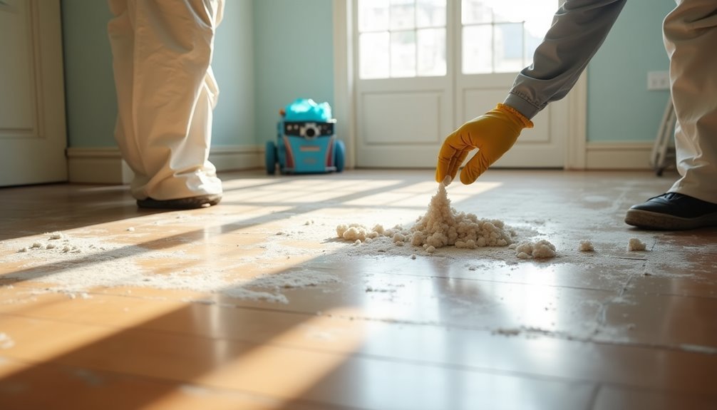 cleanup after removal process
